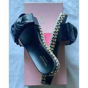 Kate Spade Bow Espadrille Slides